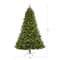 8ft. Pre-Lit Wellington Spruce Artificial Christmas Tree, Clear LED Lights